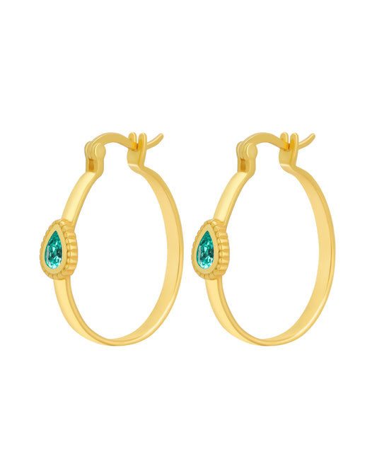 Bala Gold Teal Earrings