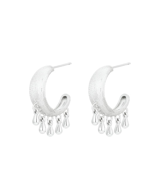 Droplet Silver Earrings