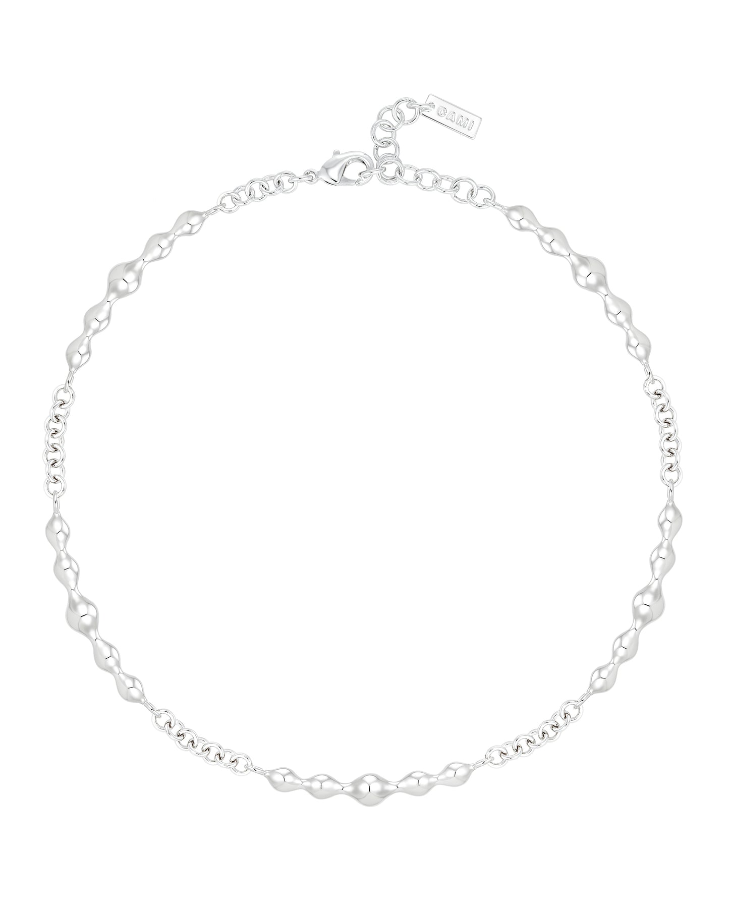 Glossy Silver Necklace