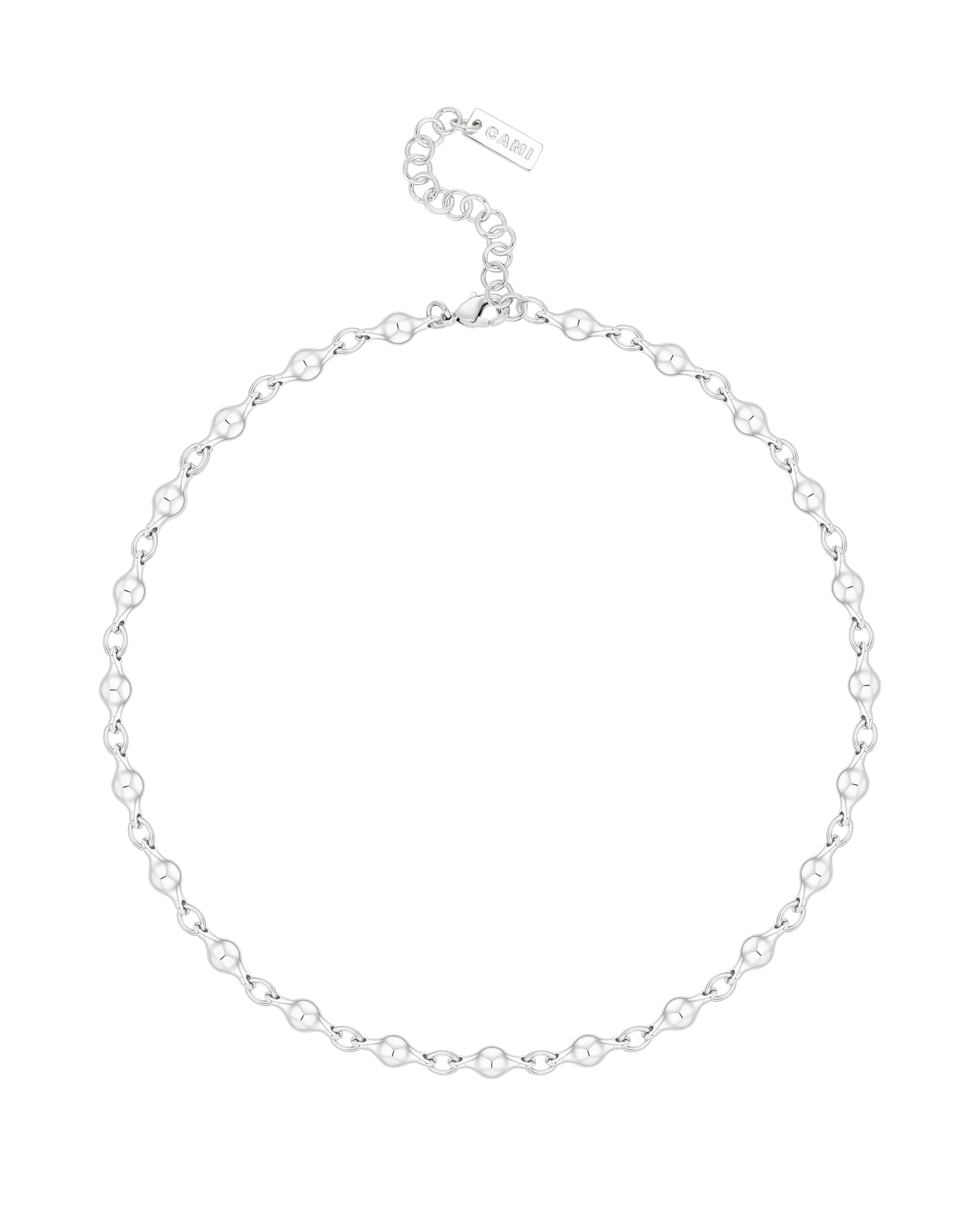 Bubble Silver Necklace