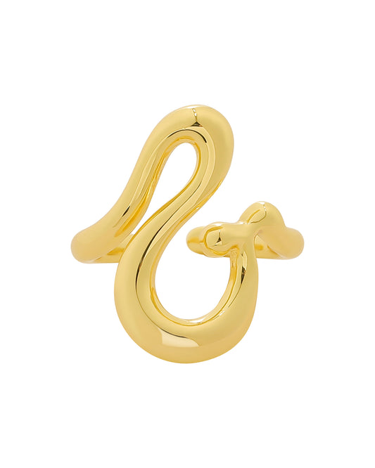 Curle Gold Ring