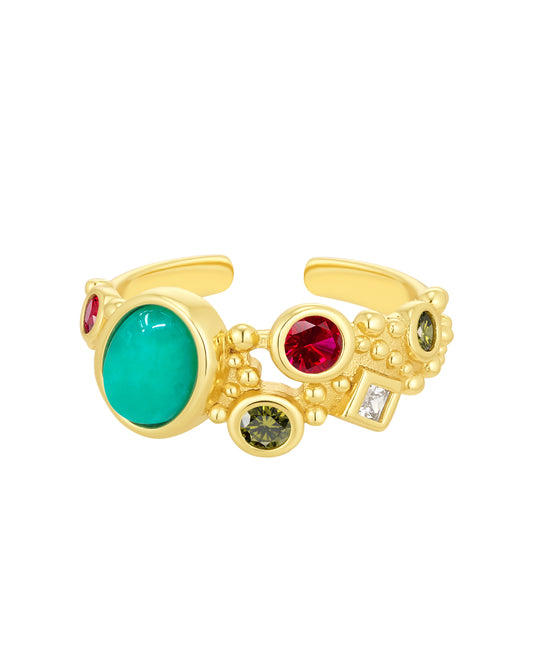 Dizzy Gold Ring
