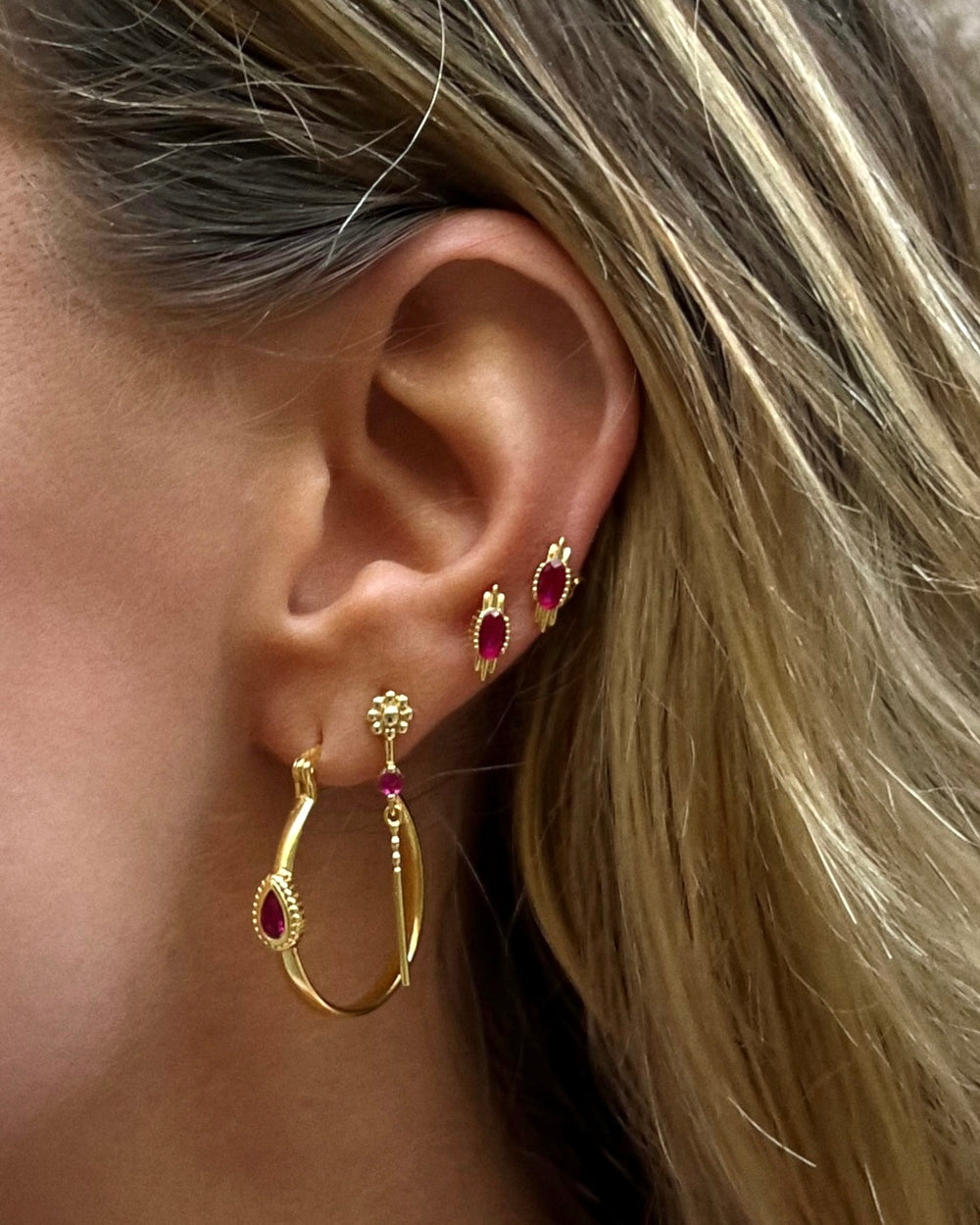 Bala Gold Earrings